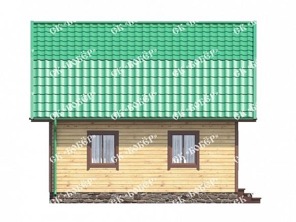 Деревянный дом из бруса 7х9. фото