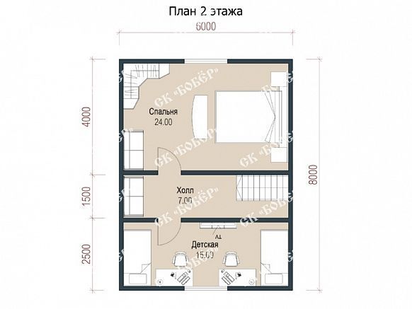Дом из бруса 8х8. фото