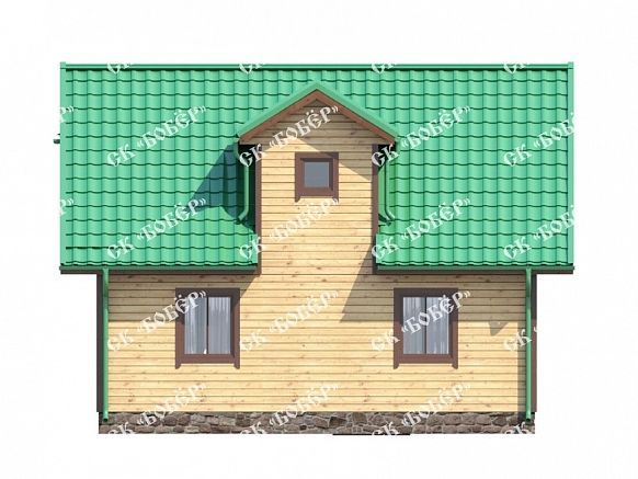 Деревянный дом из бруса 7х8. фото