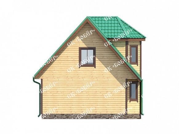 Эркерный дом из бруса 7х9. фото