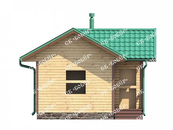Сруб бани из бруса 6х5.5. фото